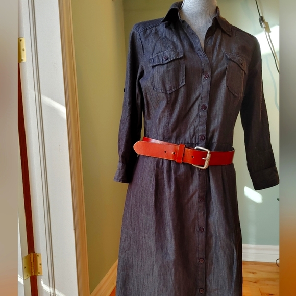 Converse All Star Denim Shirt Dress - Picture 1 of 11